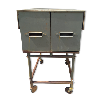 Filing cabinet, vintage industrial drawer unit