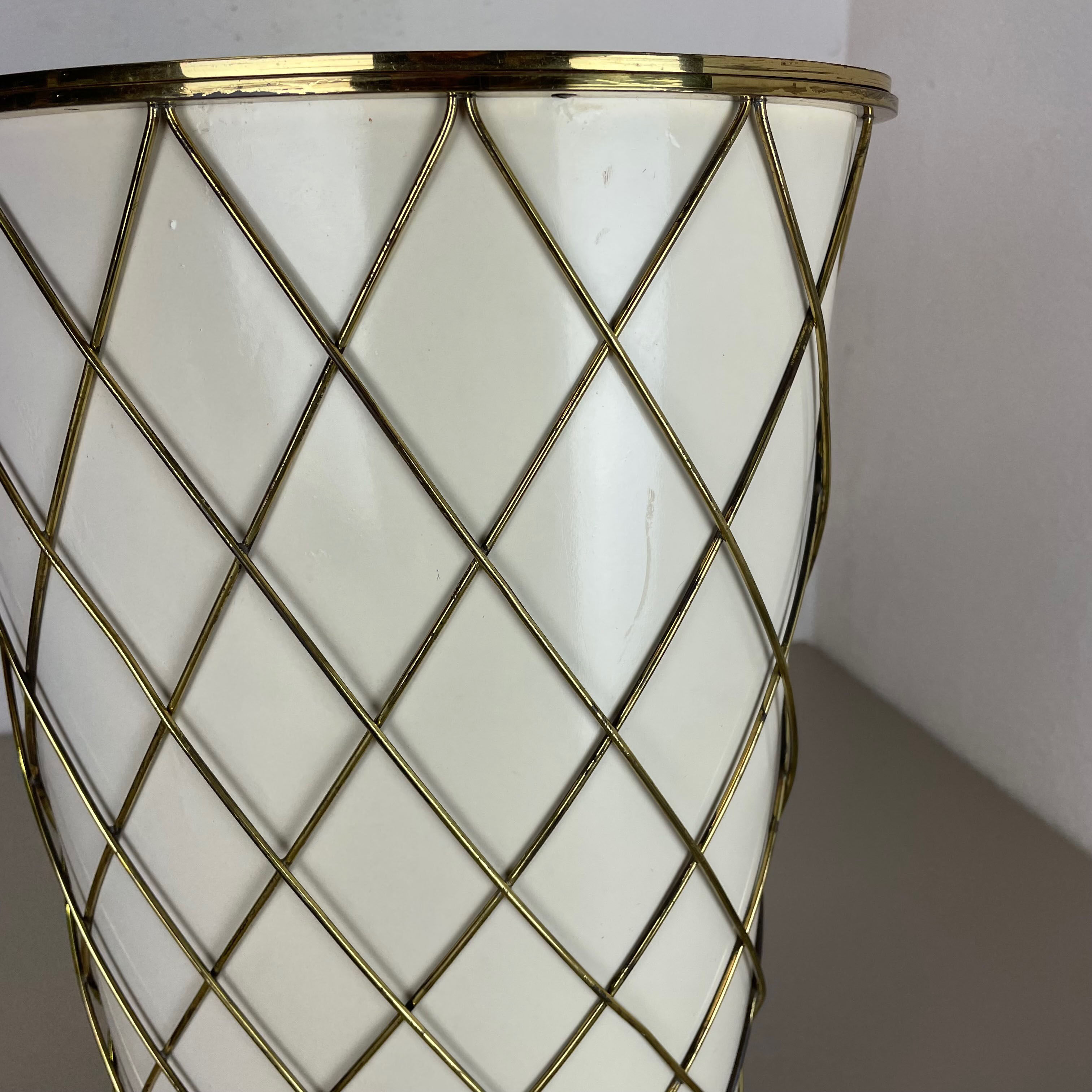 Original 1950s brass Umbrella Stand by Vereinigte Werkstätten München, Germany