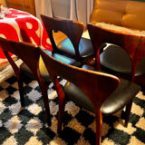 Set of 4 Scandinavian teak chairs