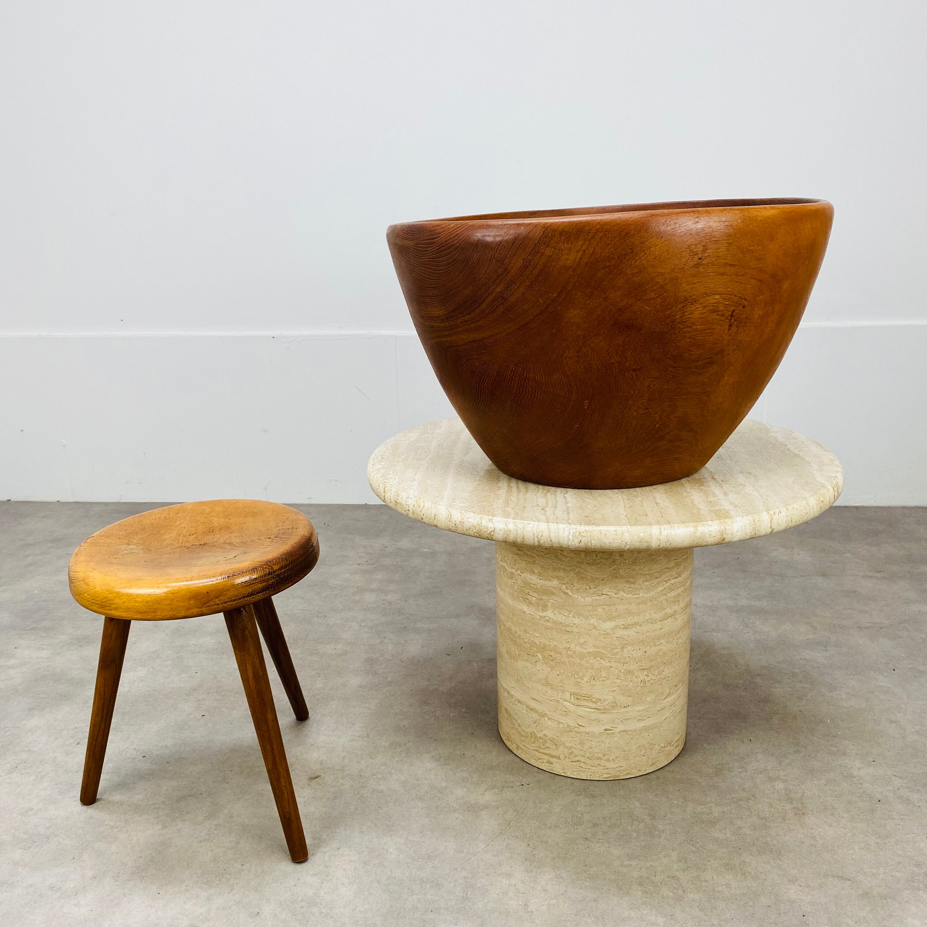 Floor cup danish teak 60s