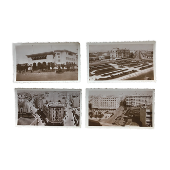 Set of 4 silver photos Casablanca 30s