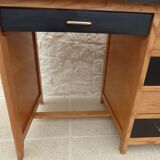 Wooden desk 5 drawers