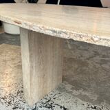Table à manger en travertin années 70