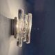 Wall sconce ice glass and metal by J.T. Kalmar for Kalmar, 60s
