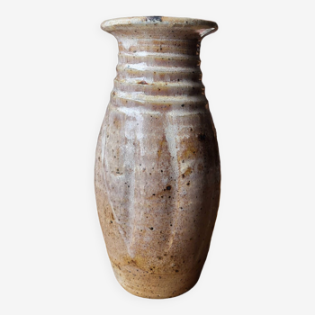 Sandstone vase - Alain Magne ceramics - La Borne