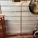 Articulated reading floor lamp in brass, design by DLG Fratelli Martini.