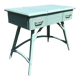 Vintage rattan desk 1950 color green