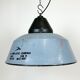 Industrial Grey Enamel and Cast Iron Pendant Light, 1960s