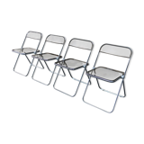 4 folding chairs "PLIA" by Giancarlo Piretti for Castelli 1967