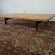 Modernist light wood and metal coffee table 1950