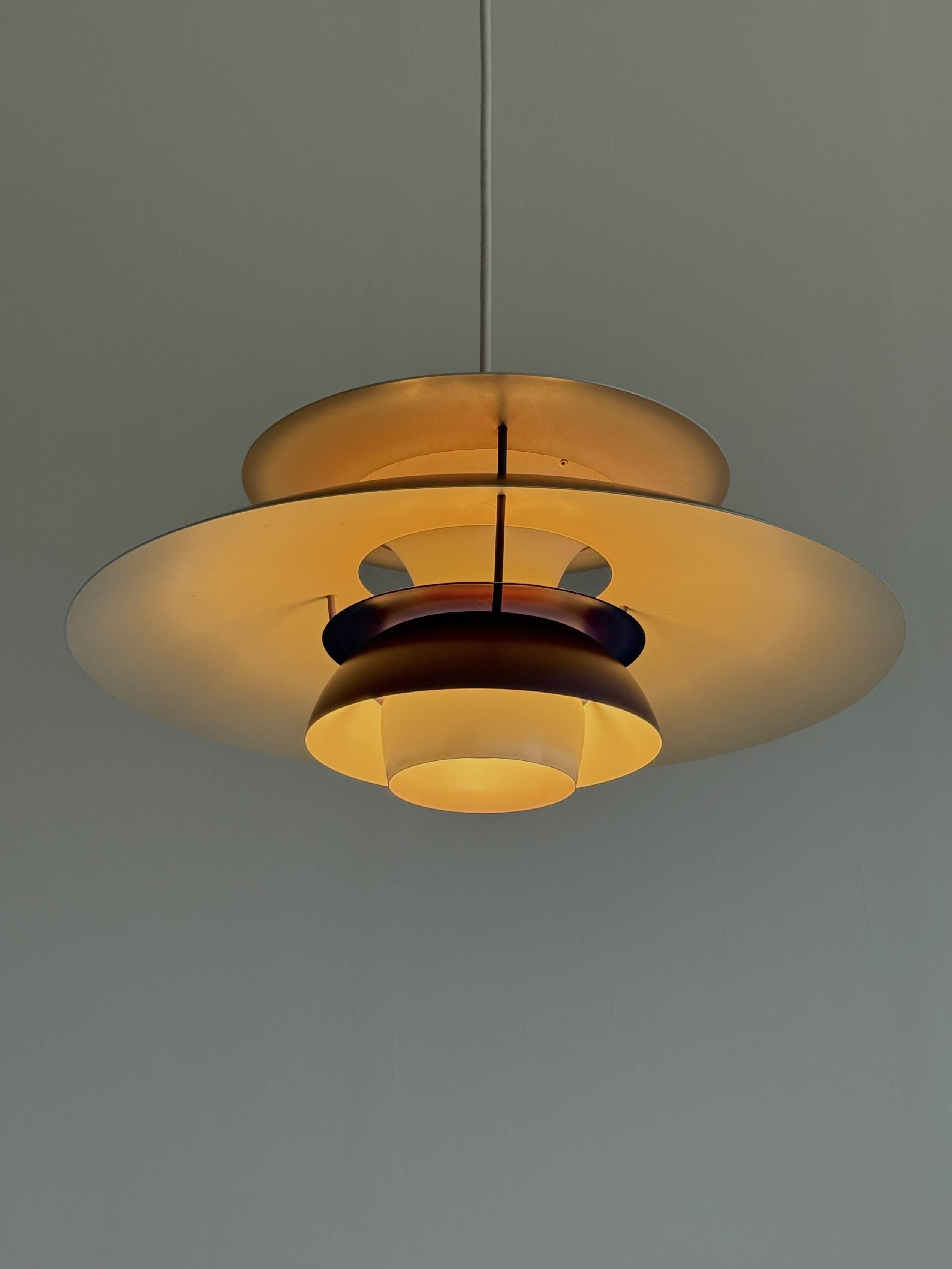 PH5 pendant lamp purple by Poul Henningsen for Louis Poulsen