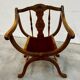 Fauteuil Dagobert, assise rouge