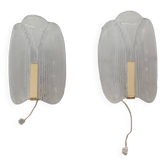 Pair of wall lights by Carl Fagerlund for Orrefors 1970s