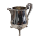 Silver-plated metal milk jug/creamer by Christofle Marly, rocaille style