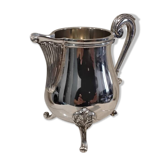 Silver-plated metal milk jug/creamer by Christofle Marly, rocaille style