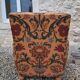 Club armchair fabric floral vintage baroque