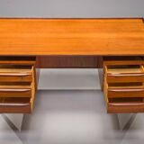 Danish teak desk by peter lovig nielsen for hedensted mobelfabrik, 1960