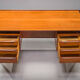 Danish teak desk by peter lovig nielsen for hedensted mobelfabrik, 1960