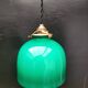Green opaline pendant lights