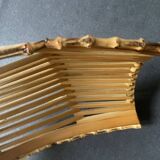 70s bamboo fruit basket