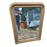 Large Louis Philippe mirror from the late 19th century.