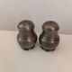 Metal salt and pepper shaker