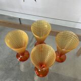 Coupe à glace en forme de cornet vintage