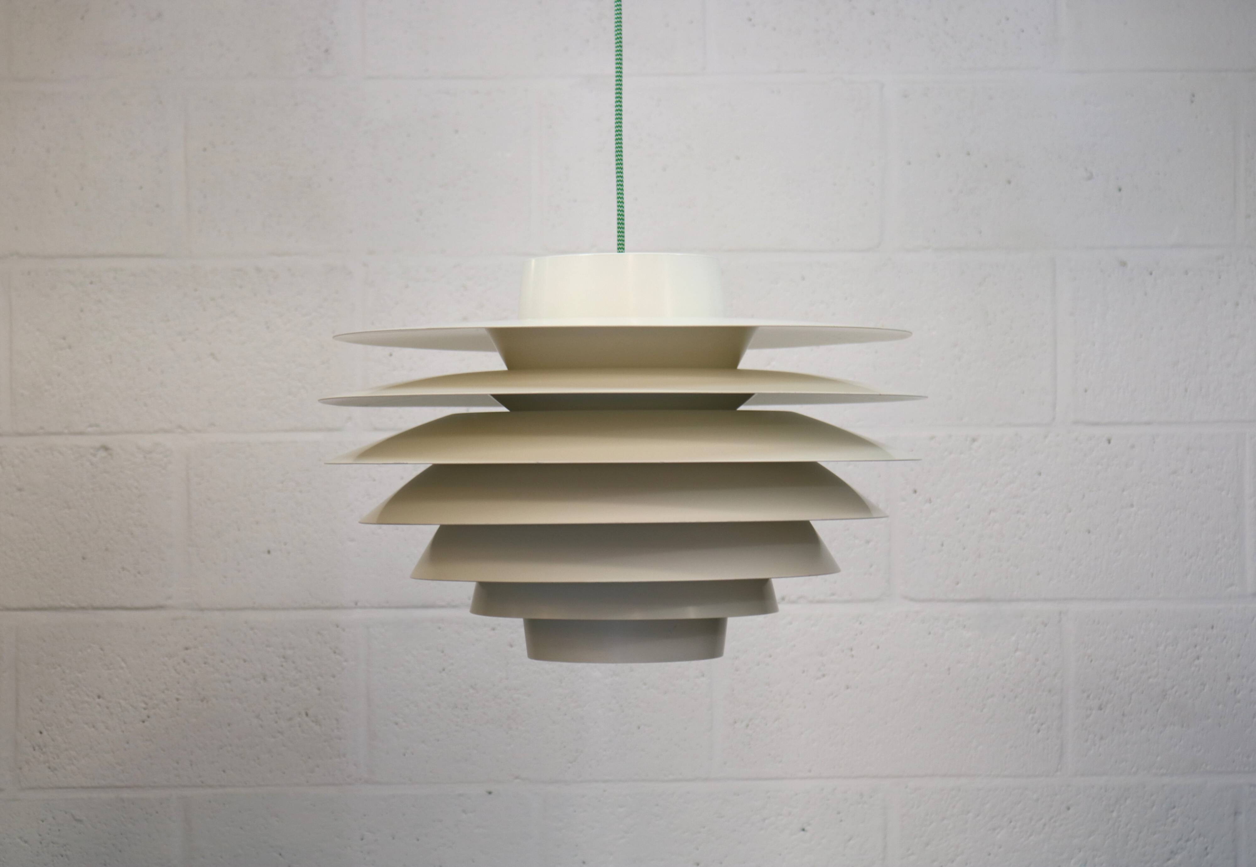 XL Verona Pendant Lamp by Svend Middelboe for Nordisk Solar - 1980s Scandinavian