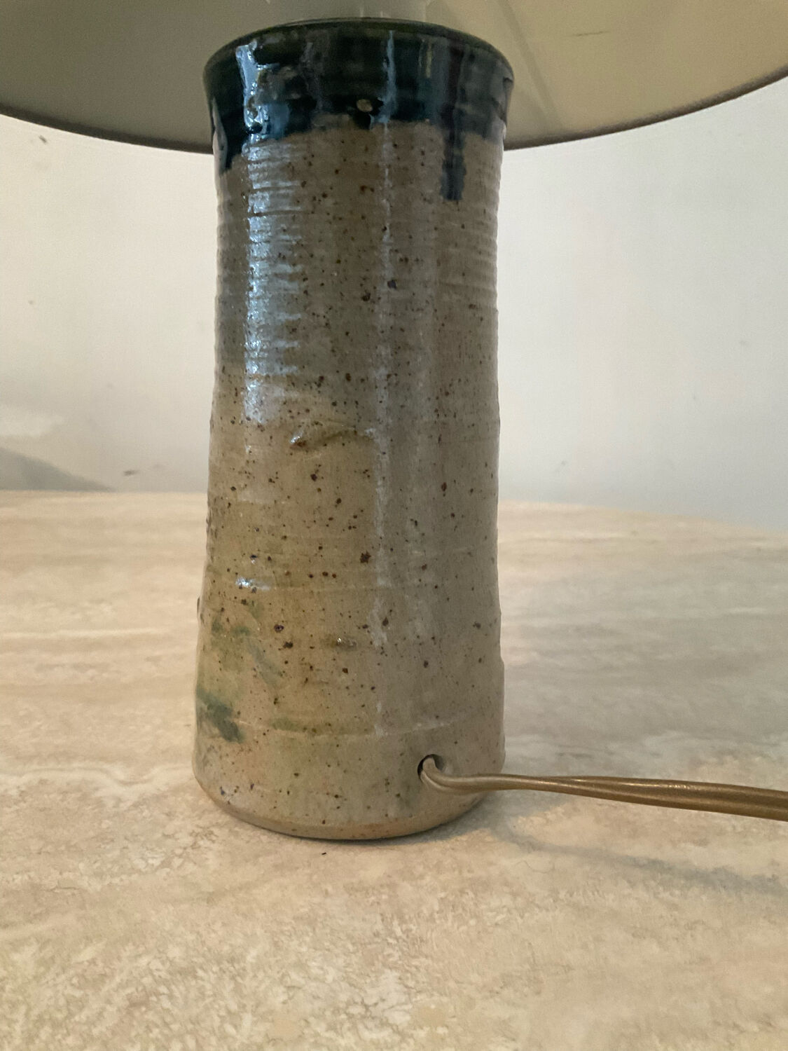 Vintage stoneware lamp from the 60s-70s