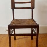 Pierre Cruège straw chair 1950s