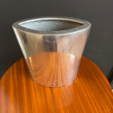 Brushed aluminium vase from the 1980s.