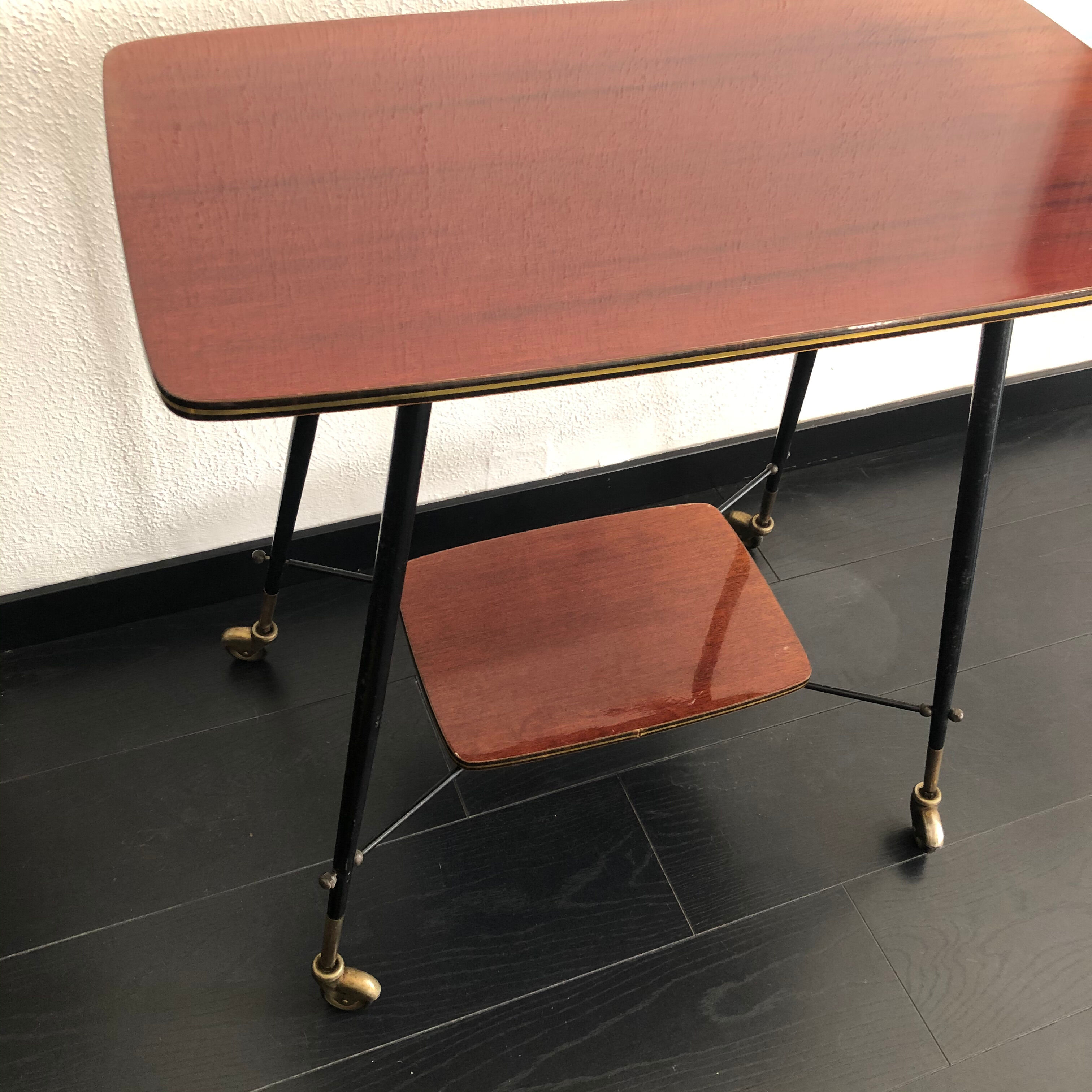 Meuble télévision vintage 1960 mélaminé