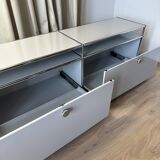 USM Haller TV cabinet in Light Grey