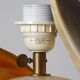 Floral vintage desk lamp by Francis Brown