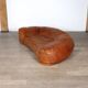 Croissant Sofa in Cognac Leather by Raphael Raffel for Honore Paris, 1970s