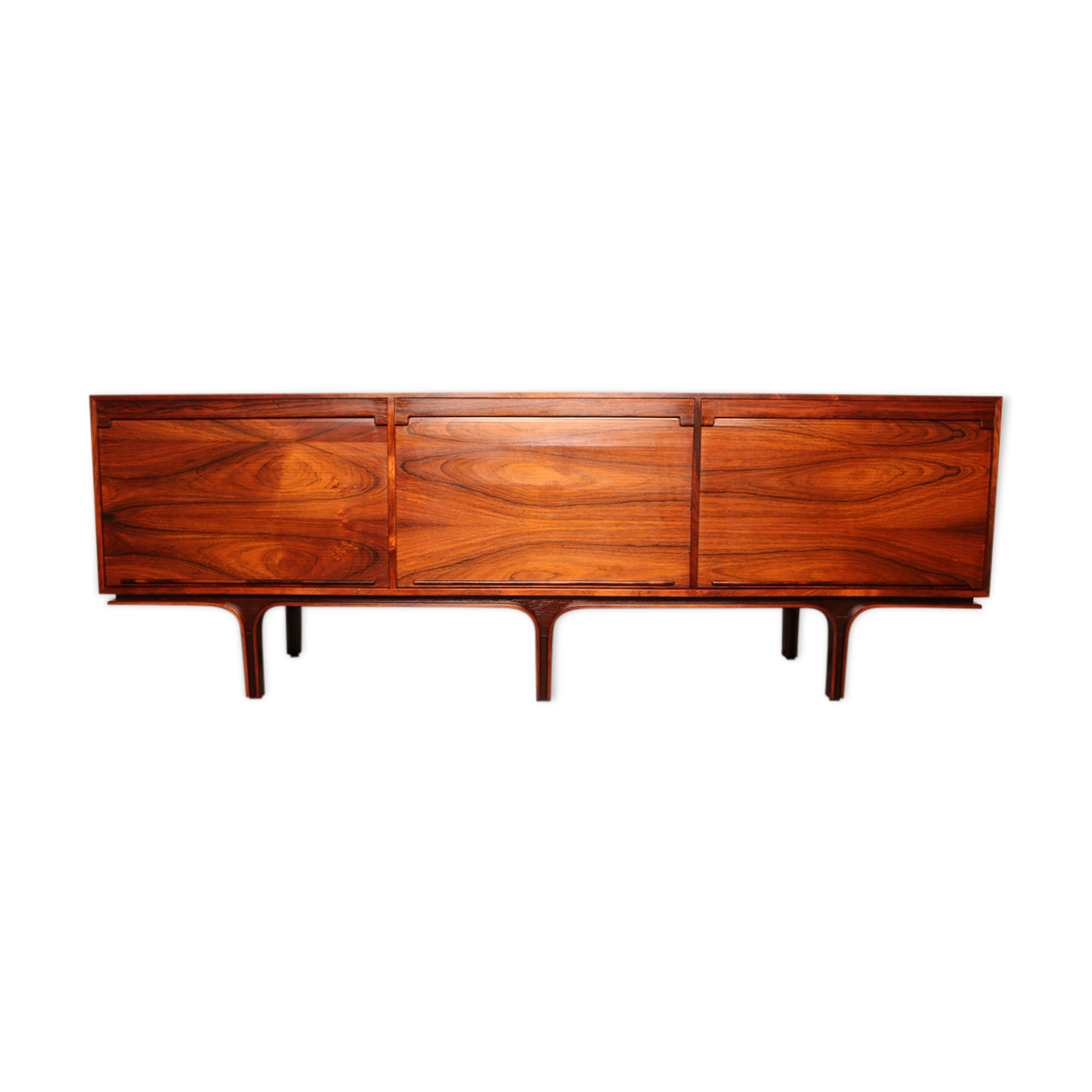 Sideboard in rio-rosewood by Gianfranco Frattini for Bernini - Italy - 1960's