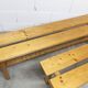 Set of 2 benches and 2 stools in pine, 1970s mountain style.