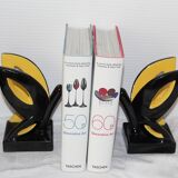 Pair of ceramic book greenhouse