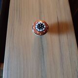 Furniture commode 15 drawers table patchwork patina ebeniste all solid wood multicolored