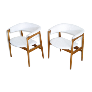 paire de fauteuils danois - tissu