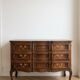 Classic style brown wooden chest of drawers