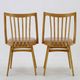 1960s Antonin Suman Set of Four Dining chairs in Beech Wood , Czechoslovakia