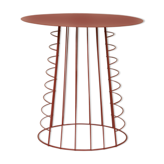 Cooked red Disc side table