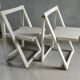 Pair of wooden folding chairs from the 60s