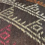 Vintage turkish kilim cushion cover , 55 x 55 cm