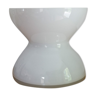 Vase diabolo ikea opaline blache