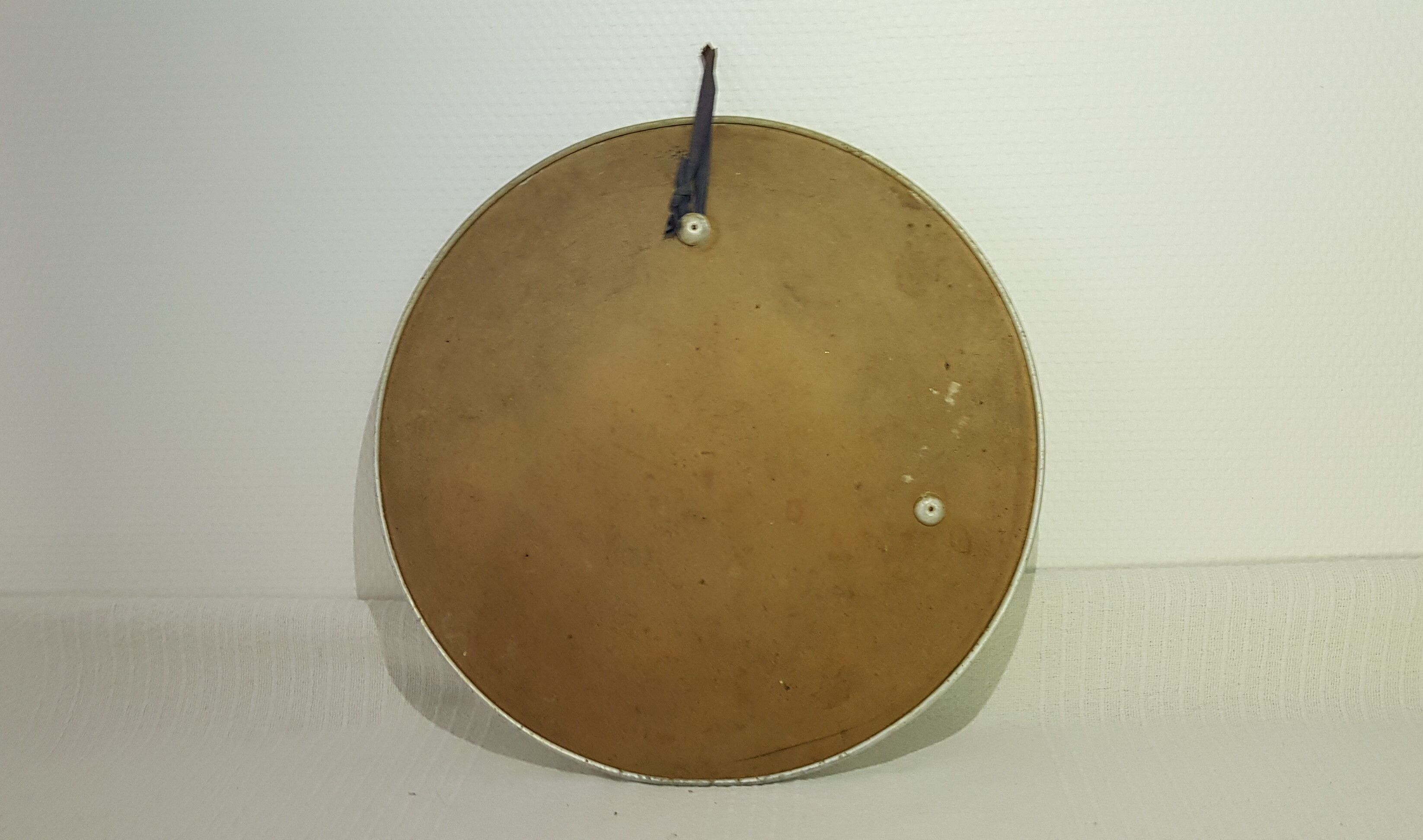 Wall mirror with its aluminum frame, art deco- antique french vintage era