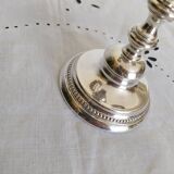 3-branched candle holder in silver metal