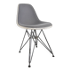 Vitra Eames DSR chair with grey upholstery