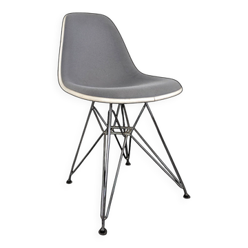 Vitra Eames DSR chair with grey upholstery
